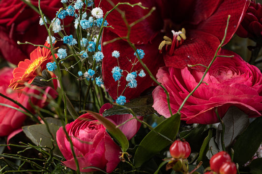 Schnittblumenstrauß "Feurige Finja"